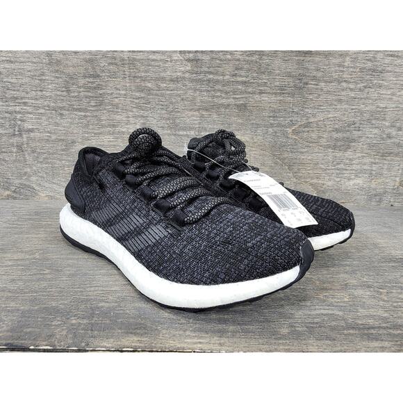 Adidas PureBoost Core Black Sneakers Size 5 Mens - Picture 1 of 11
